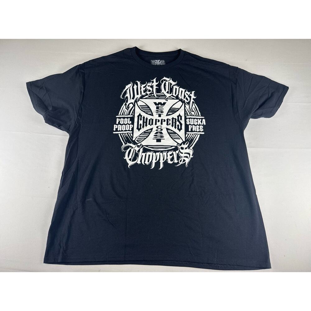 West Coast Choppers Choppers Inc T Shirt Mens 2XL Black Jesse James Biker Tee